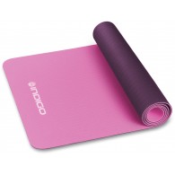 Коврик для йоги и фитнеса INDIGO TPE двусторонний IN106 173*61*0,5 см Розово-фиолетовый